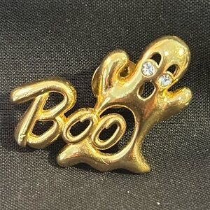 1991 Avon Gleeful Ghost Gold Tone Tac Pin
